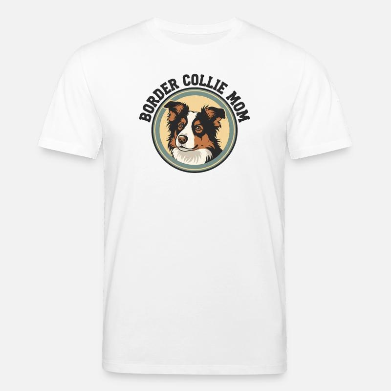 border-collie-mom-3 - Stanley/Stella Unisex Bio-T-Shirt CREATOR  - Weiß