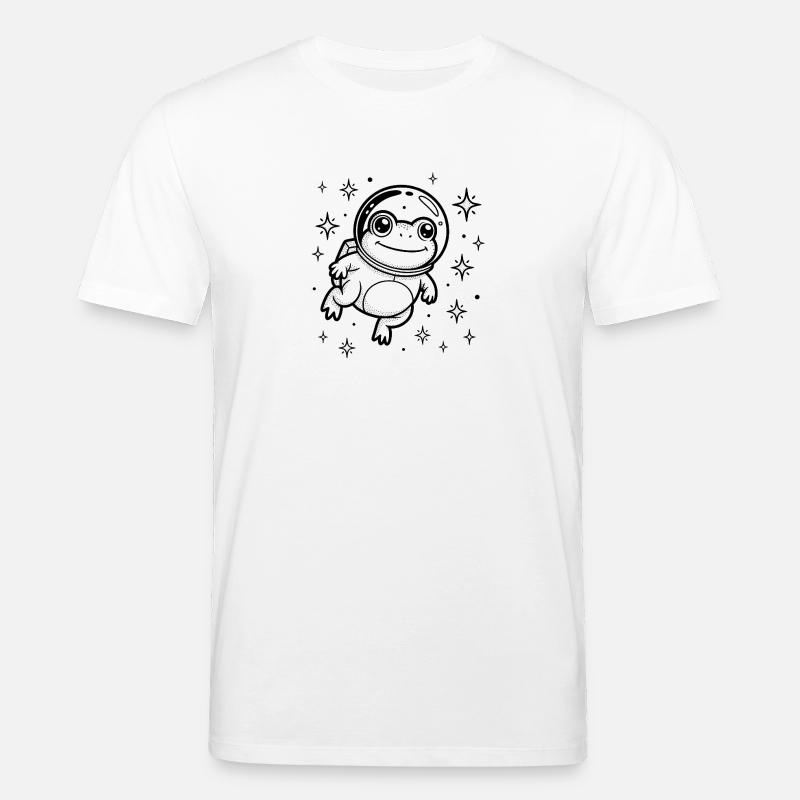 Frog in Space - Cool Astonomy Logo - Stanley/Stella Unisex Bio-T-Shirt CREATOR  - Weiß