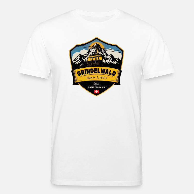 Grindelwald , Schweizer Alpen , Schweiz - Stanley/Stella Unisex Bio-T-Shirt CREATOR  - Weiß