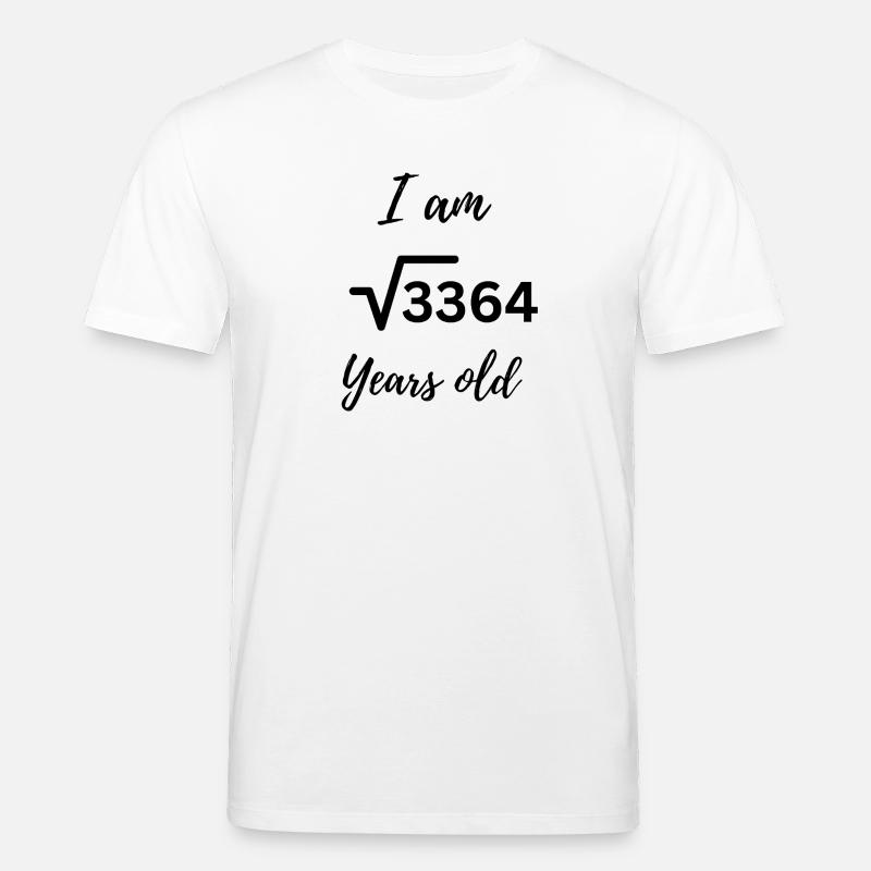 √3364 – 58 Jahre cool verpackt - Stanley/Stella Unisex Bio-T-Shirt CREATOR  - Weiß