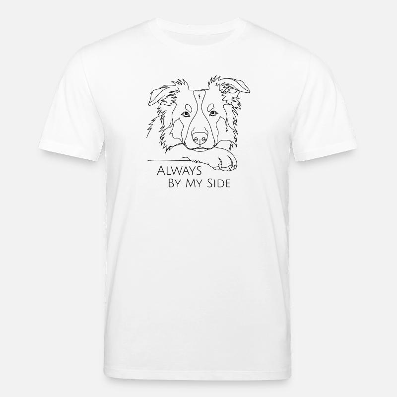 Australian Shepherd Always By My Side - Stanley/Stella Unisex Bio-T-Shirt CREATOR - Weiß