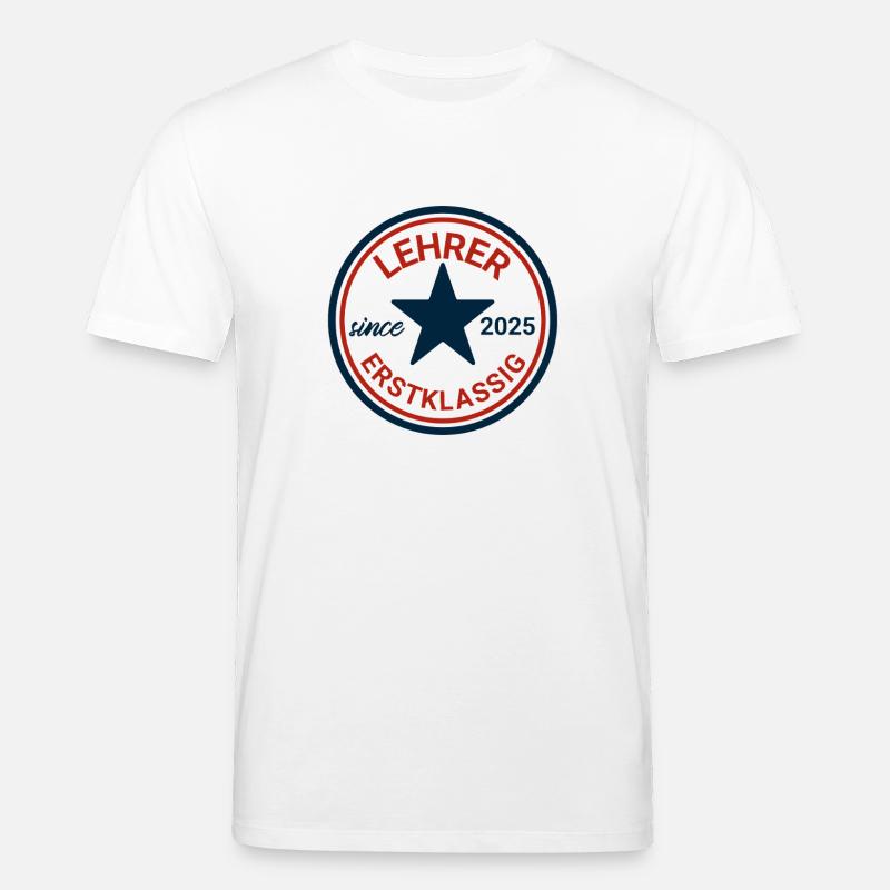 Modèle de tatouage d'enseignant 2025 - T-shirt bio CREATOR Stanley/Stella Unisexe - blanc