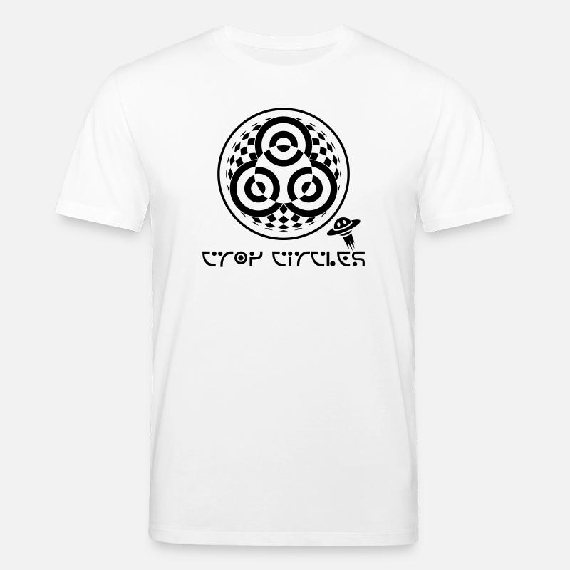 Crop Circle Trinity psychédélique - T-shirt bio CREATOR Stanley/Stella Unisexe - blanc