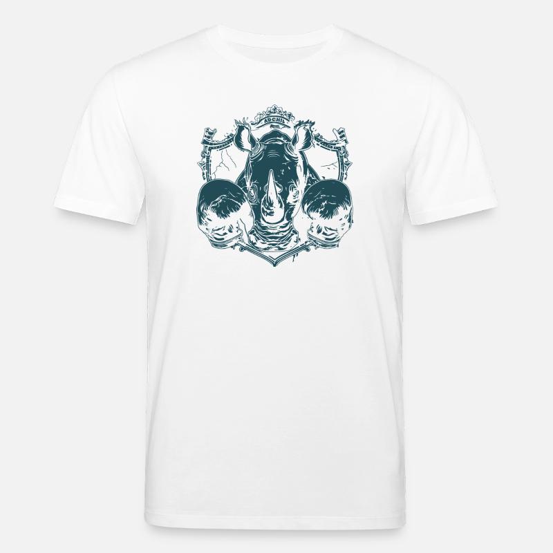 Nashorn Boxer - Stanley/Stella Unisex Bio-T-Shirt CREATOR - Weiß