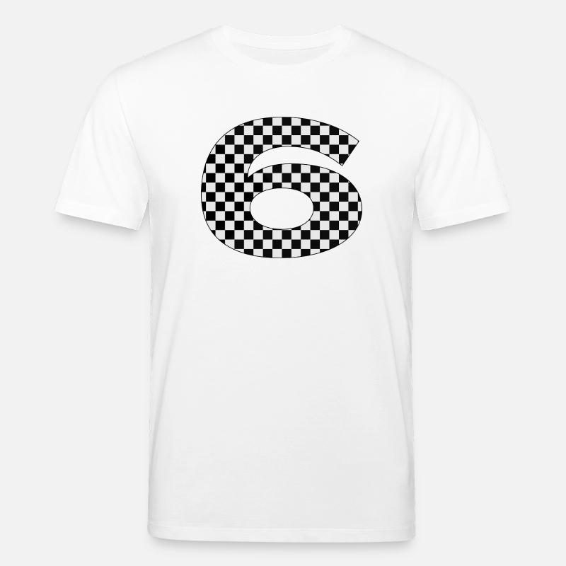 Checkerboard Pattern 6 - Stanley/Stella CREATOR Unisex Organic T-Shirt - white