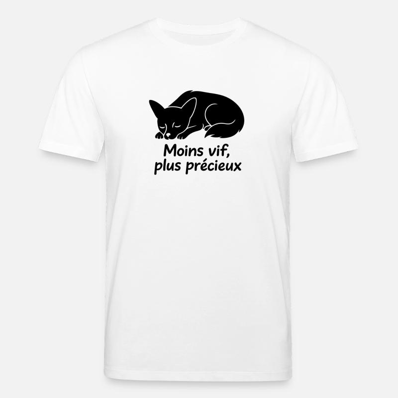 Schlafender Hund mit weniger lebendigem Text - Stanley/Stella Unisex Bio-T-Shirt CREATOR  - Weiß