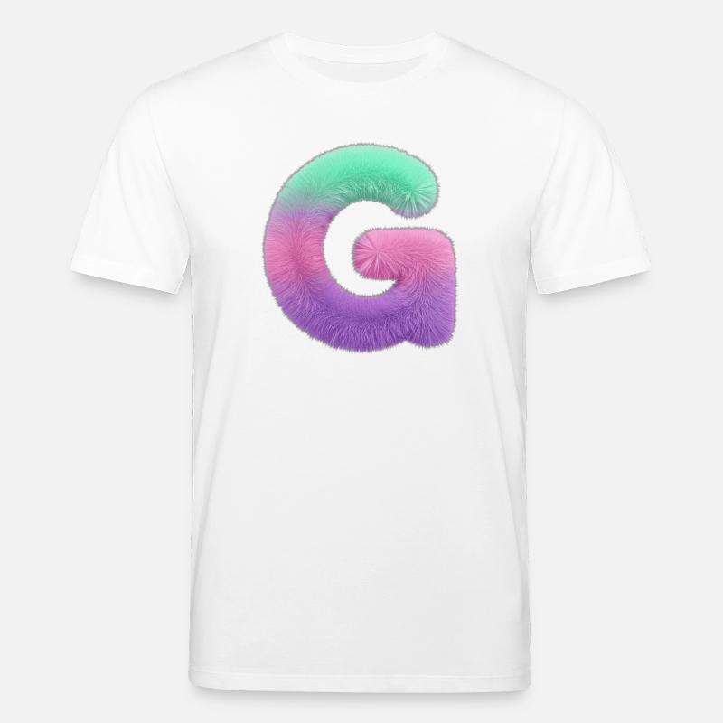 Buchstaben G im Pop-Art Farbverlauf - Stanley/Stella Unisex Bio-T-Shirt CREATOR  - Weiß