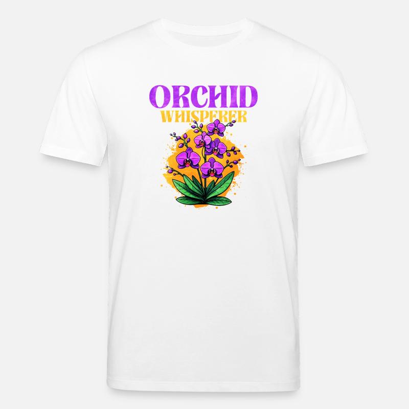 Conception de murmure d'orchidée - T-shirt bio CREATOR Stanley/Stella Unisexe - blanc
