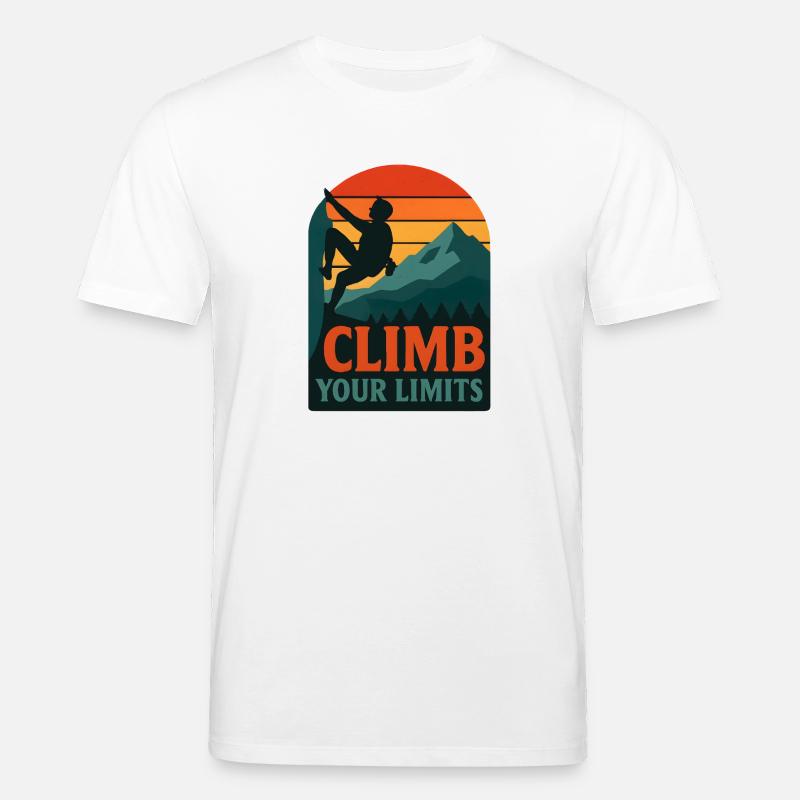  Climb Your Limits – Klettern & Bouldern - Stanley/Stella Unisex Bio-T-Shirt CREATOR  - Weiß