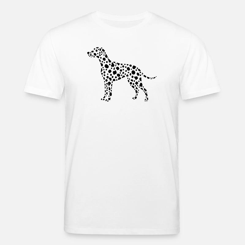 Conception de points de silhouette dalmate - T-shirt bio CREATOR Stanley/Stella Unisexe - blanc