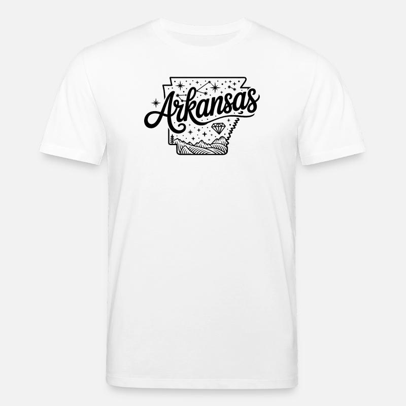 Arkansas - Souvenir USA State Design - Stanley/Stella Unisex Bio-T-Shirt CREATOR  - Weiß