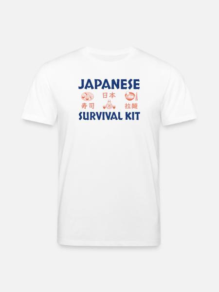 Japanese Sushi Survival Kit Design - Stanley/Stella CREATOR Unisex Organic T-Shirt - white