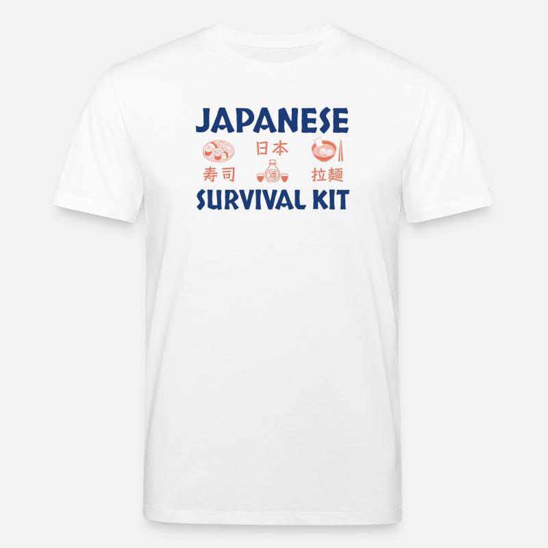 Japanisches Sushi Survival Kit Design - Stanley/Stella Unisex Bio-T-Shirt CREATOR  - Weiß