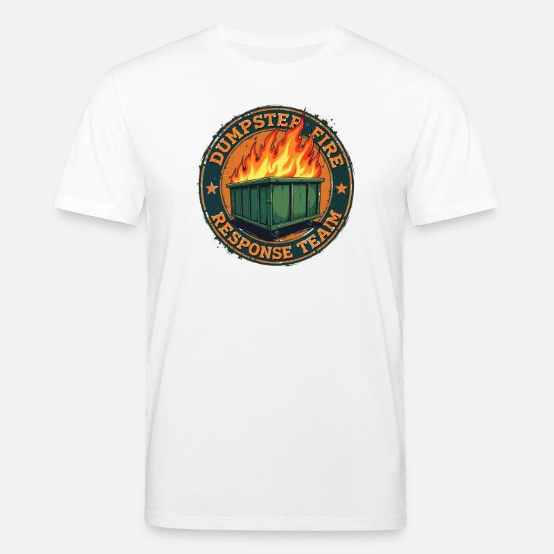 dumpster fire - response team - T-shirt bio CREATOR Stanley/Stella Unisexe - blanc