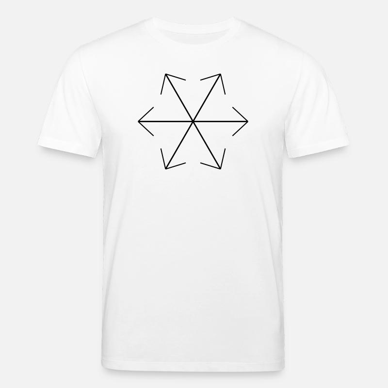 Conception de motifs géométriques abstraits - T-shirt bio CREATOR Stanley/Stella Unisexe - blanc