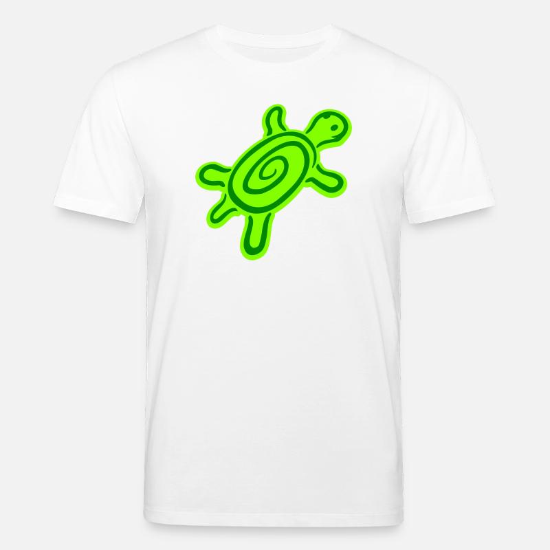 turtle spiral turtle shell pattern cute - Stanley/Stella CREATOR Unisex Organic T-Shirt - white