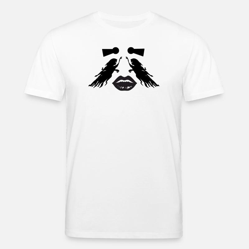 Kunst Gesicht Illusion – weibliche Abstraktion - Stanley/Stella Unisex Bio-T-Shirt CREATOR  - Weiß