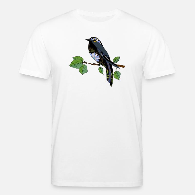 Bunter Vogel - Stanley/Stella Unisex Bio-T-Shirt CREATOR  - Weiß
