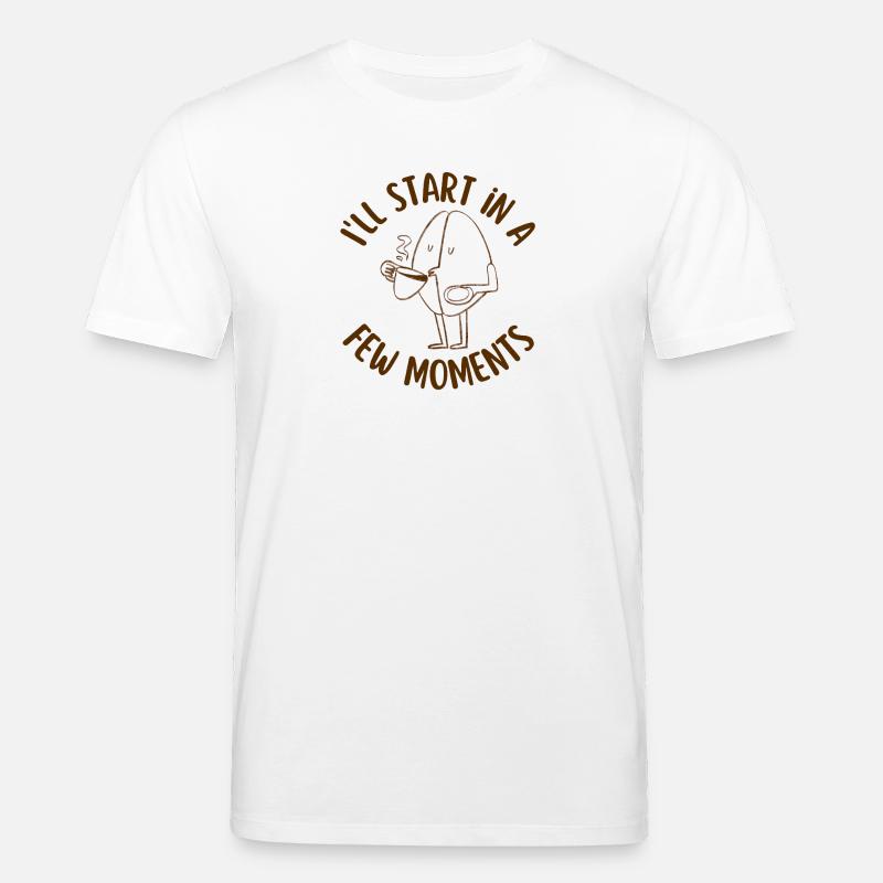 Kaffeesüchtig - Stanley/Stella Unisex Bio-T-Shirt CREATOR  - Weiß