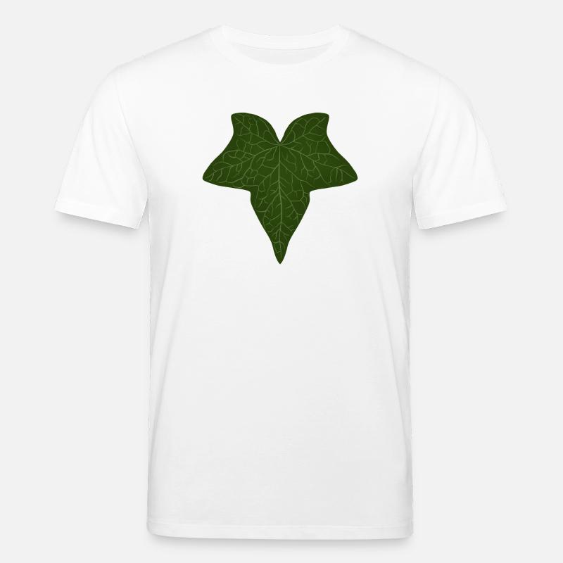 Elegantes grünes Efeublattmuster - Stanley/Stella Unisex Bio-T-Shirt CREATOR  - Weiß