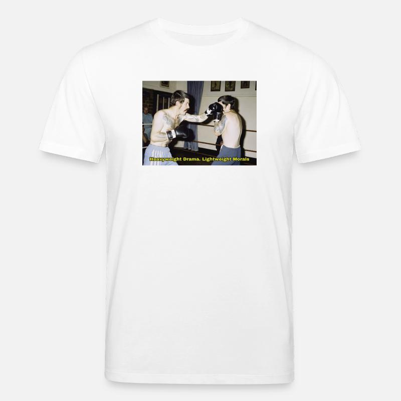 Boxkampf mit moralischer Botschaft - Stanley/Stella Unisex Bio-T-Shirt CREATOR  - Weiß