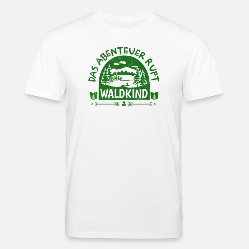 Waldkind - Das Abenteuer ruft - Stanley/Stella Unisex Bio-T-Shirt CREATOR  - Weiß
