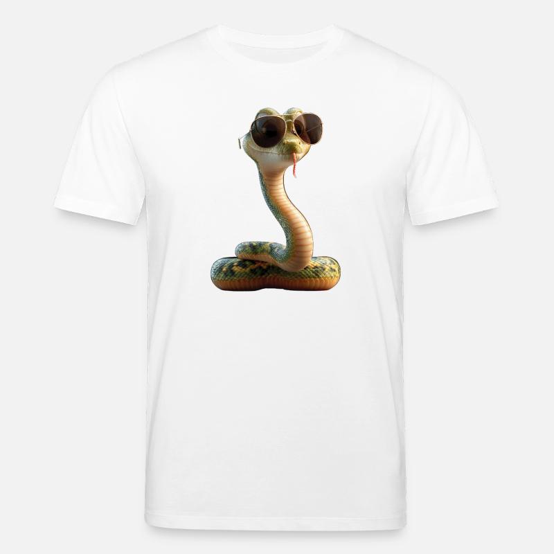 snake, python, cobra, rattlesnake, snakes - Stanley/Stella CREATOR Unisex Organic T-Shirt - white