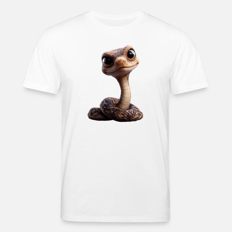 snake, python, cobra, rattlesnake, snakes - Stanley/Stella CREATOR Unisex Organic T-Shirt - white