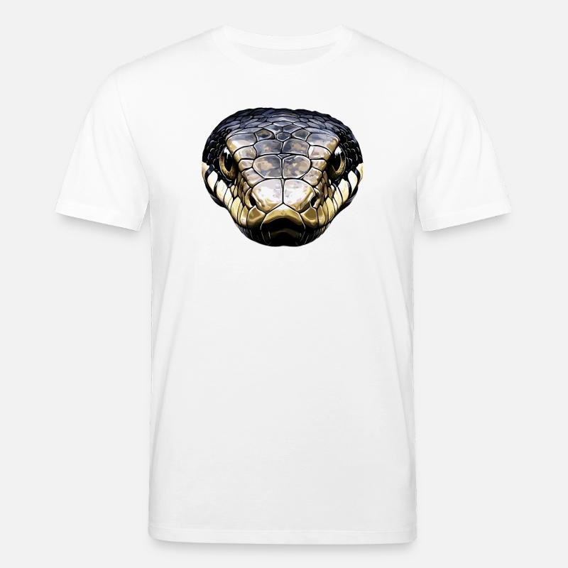 Schlange Python Kobra Klapperschlange Schlangen - Stanley/Stella Unisex Bio-T-Shirt CREATOR  - Weiß