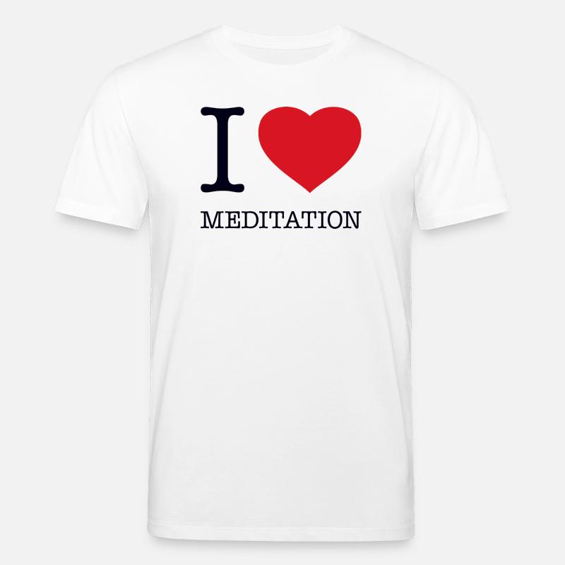 J'aime la méditation - T-shirt bio CREATOR Stanley/Stella Unisexe - blanc