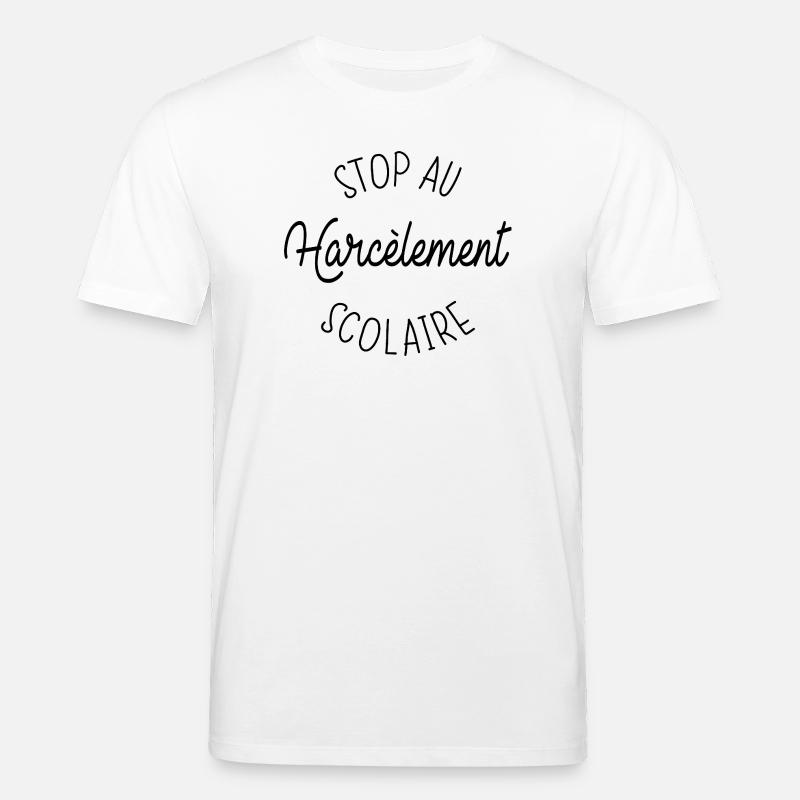 Stoppen Sie Mobbing in der Schule - Stanley/Stella Unisex Bio-T-Shirt CREATOR  - Weiß