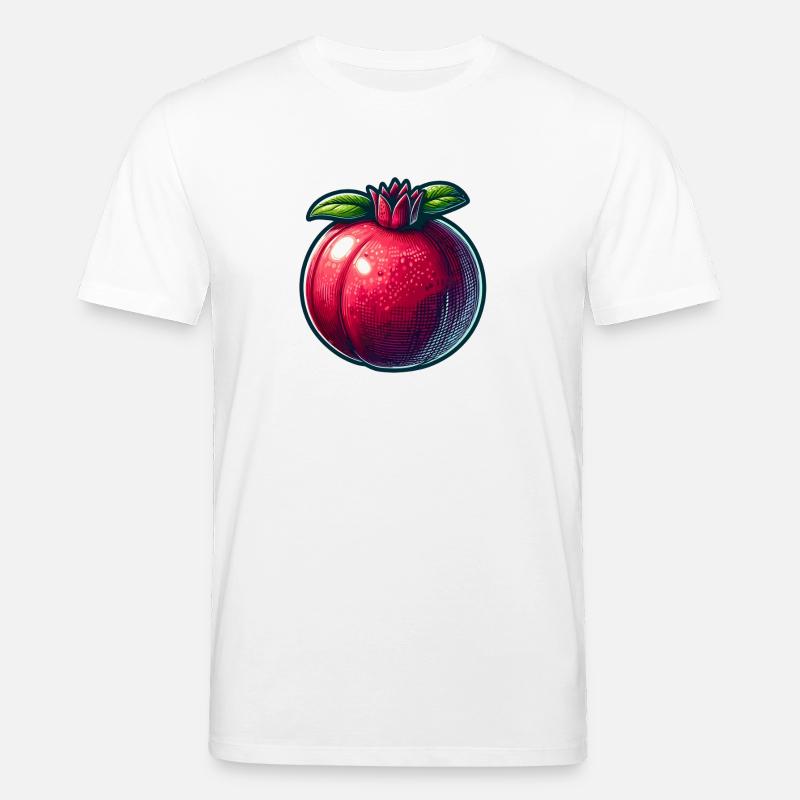 Pomegranate with Bright Modern Patterns - Stanley/Stella CREATOR Unisex Organic T-Shirt - white