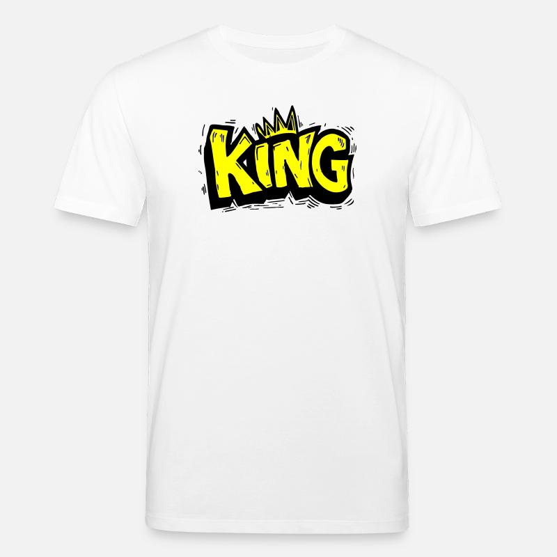 Lettrage King Graffiti - T-shirt bio CREATOR Stanley/Stella Unisexe - blanc