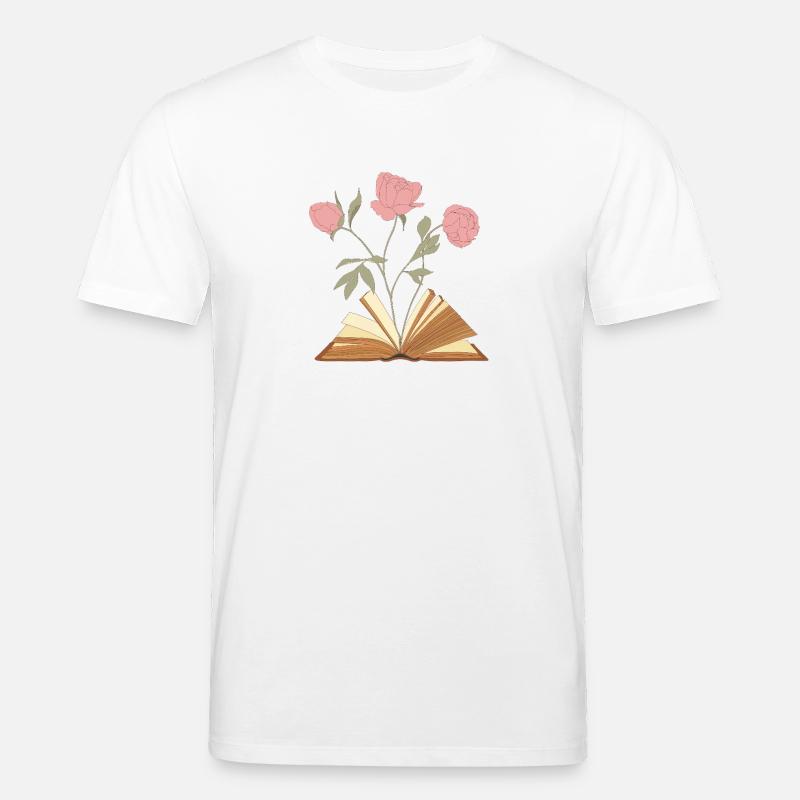 Blumenbuch Illustration Design - Stanley/Stella Unisex Bio-T-Shirt CREATOR  - Weiß