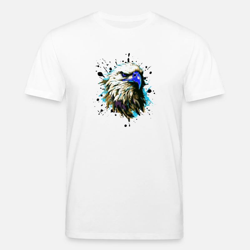 Adler Kopf Tier - Stanley/Stella Unisex Bio-T-Shirt CREATOR  - Weiß
