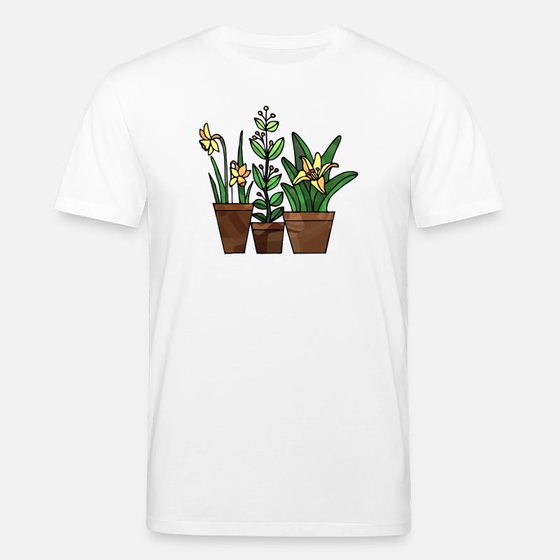 Blumen - Stanley/Stella Unisex Bio-T-Shirt CREATOR  - Weiß
