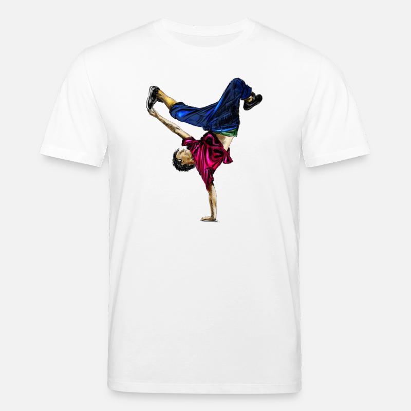 Danseuse acrobatique au style dynamique - T-shirt bio CREATOR Stanley/Stella Unisexe - blanc