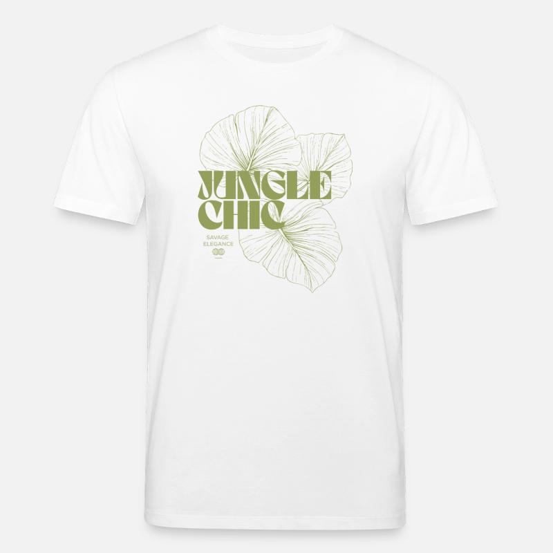 Dschungelblatt-Abenteuer-Design - Stanley/Stella Unisex Bio-T-Shirt CREATOR  - Weiß