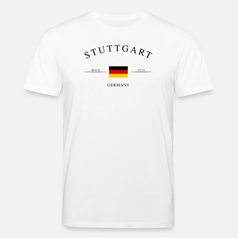 Stuttgart Deutschland – Urlaub Souvenir & Geschenk - Stanley/Stella Unisex Bio-T-Shirt CREATOR  - Weiß