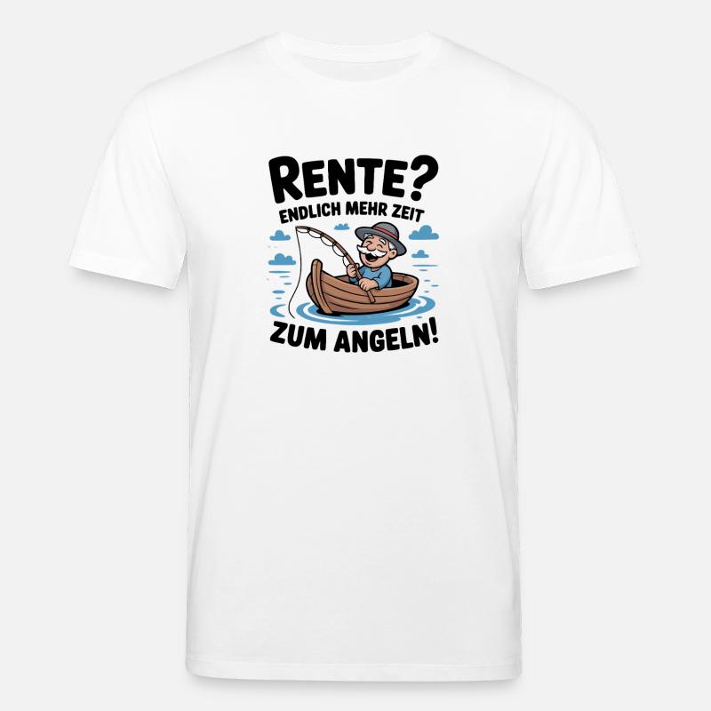 Angler Geschenk Perfekte Geschenkidee - Stanley/Stella Unisex Bio-T-Shirt CREATOR  - Weiß