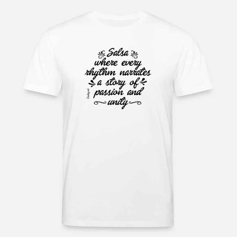 Conception de t-shirt cubain salsa énergie - T-shirt bio CREATOR Stanley/Stella Unisexe - blanc