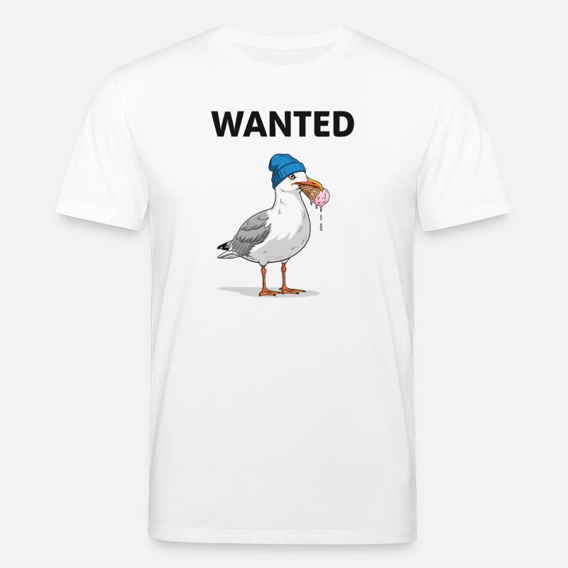 Gesucht Möwe Eiscreme Abenteuer - Stanley/Stella Unisex Bio-T-Shirt CREATOR  - Weiß