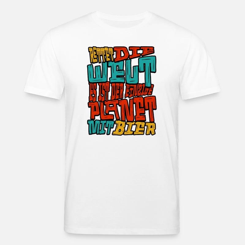 Rettet_die_welt - Stanley/Stella Unisex Bio-T-Shirt CREATOR  - Weiß