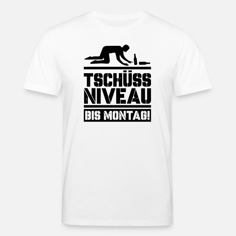 Bye bye niveau jusqu’à lundi - T-shirt bio CREATOR Stanley/Stella Unisexe - blanc