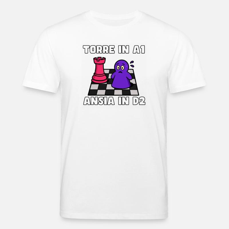 Turm in A1, Angst in D2 - Stanley/Stella Unisex Bio-T-Shirt CREATOR  - Weiß