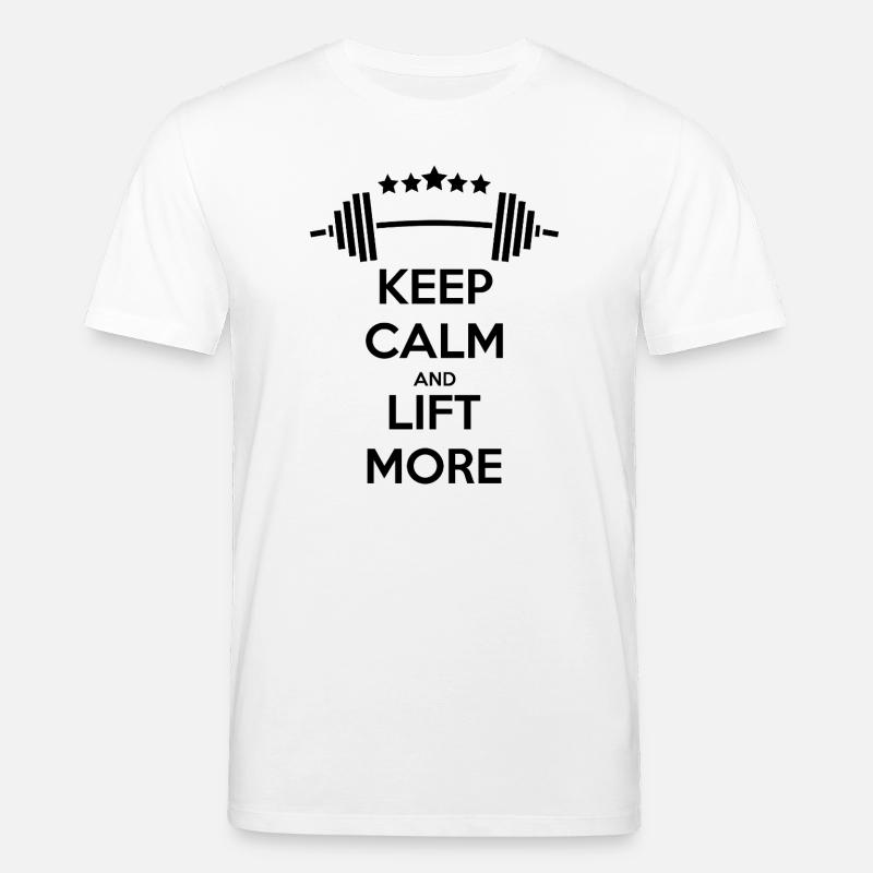 Keep Calm GYM: Kraft & Motivation - Stanley/Stella Unisex Bio-T-Shirt CREATOR  - Weiß
