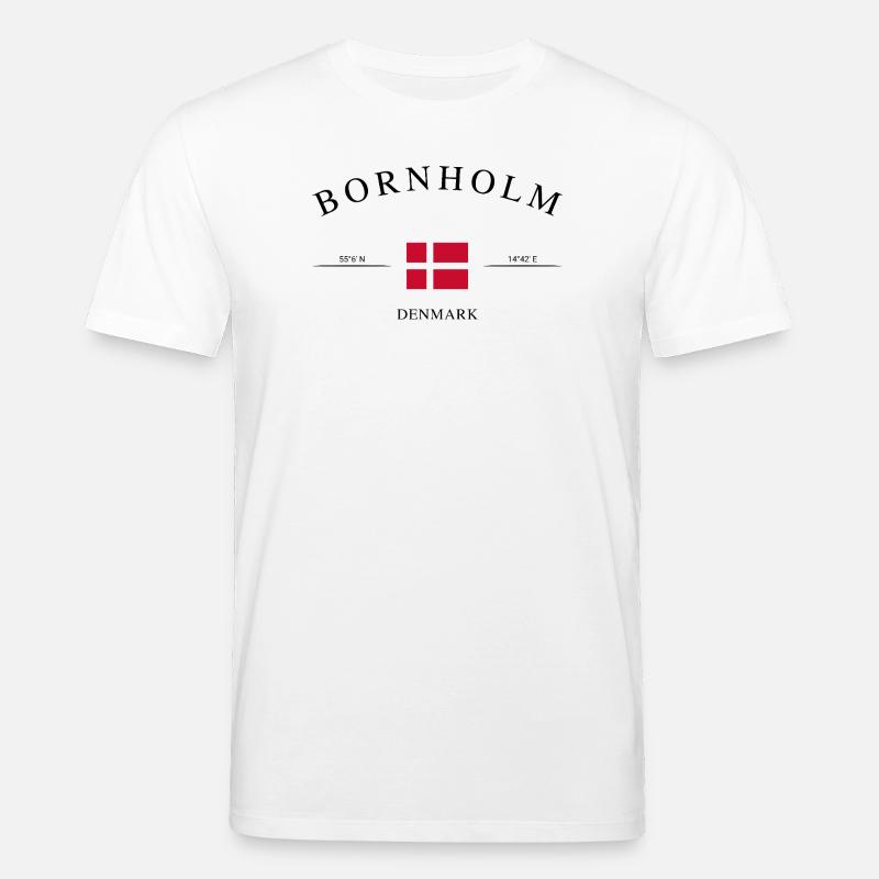 Bornholm Dänemark – Urlaub Souvenir & Geschenk - Stanley/Stella Unisex Bio-T-Shirt CREATOR  - Weiß