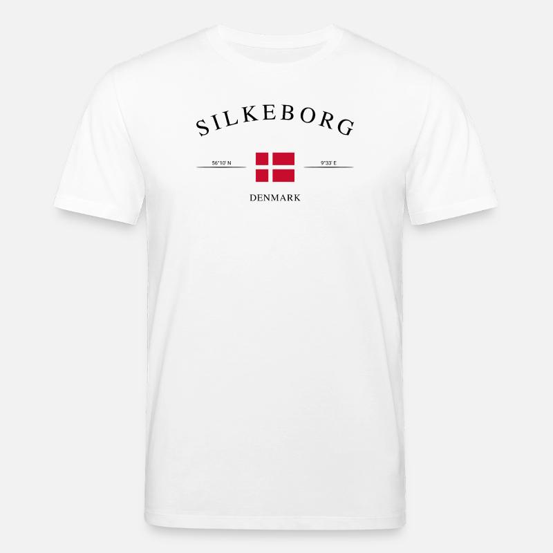 Silkeborg Dänemark – Urlaub Souvenir & Geschenk - Stanley/Stella Unisex Bio-T-Shirt CREATOR - Weiß