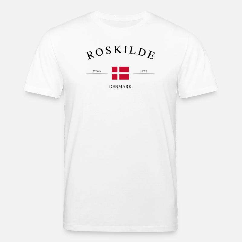 Roskilde Dänemark – Urlaub Souvenir & Geschenk - Stanley/Stella Unisex Bio-T-Shirt CREATOR  - Weiß