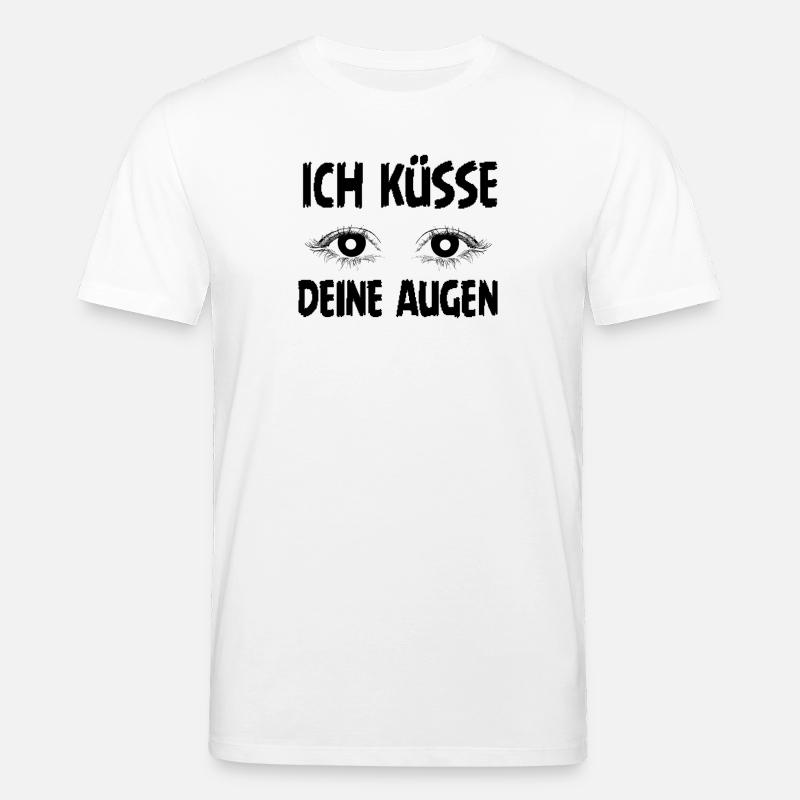 Je baise tes yeux – Déclaration romantique - T-shirt bio CREATOR Stanley/Stella Unisexe - blanc